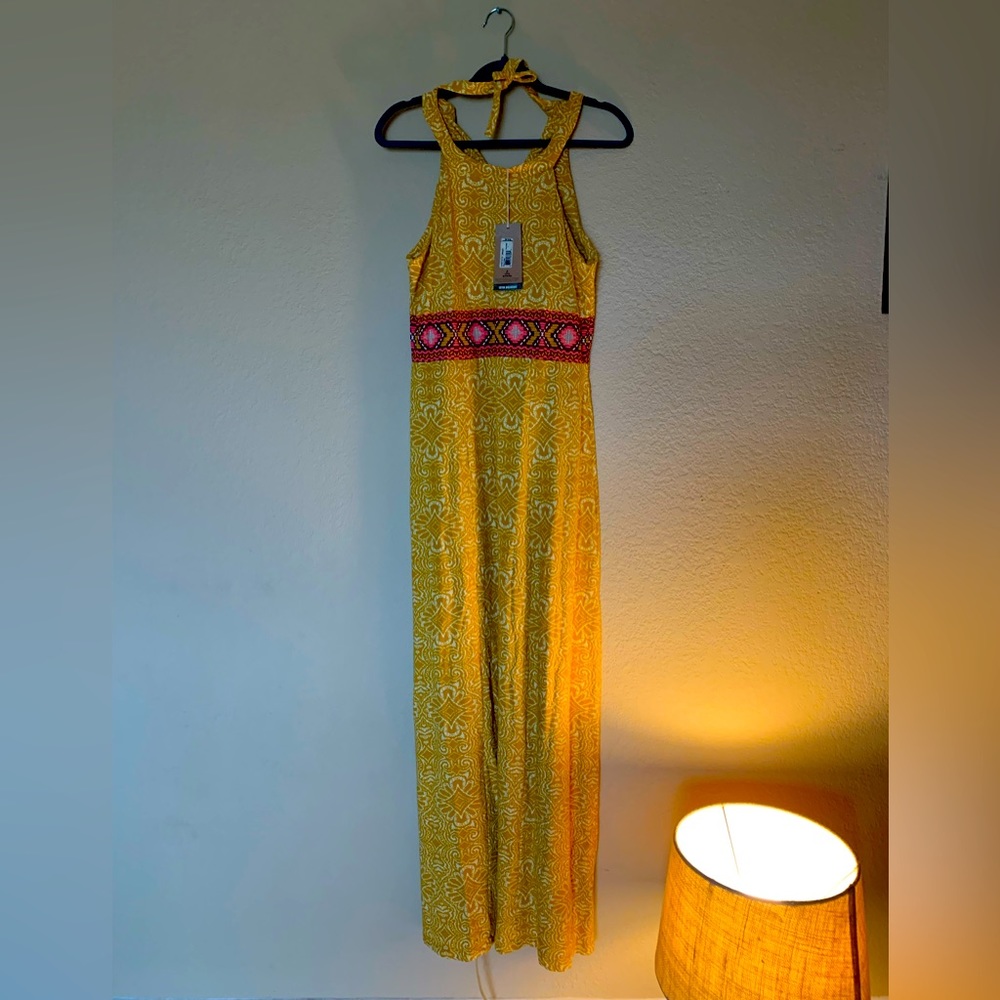 Prana Skye Marigold Maxi Dress Size L.